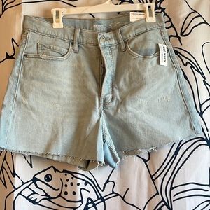 *New* old navy- street high waisted denim shorts size 12